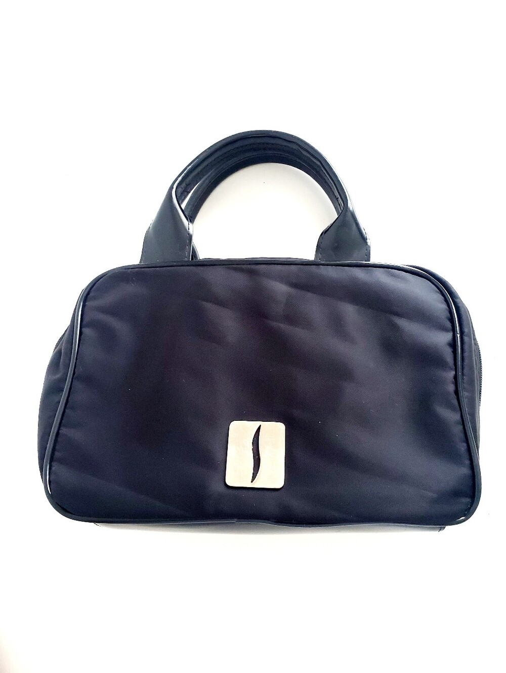 Sephora Black Cosmetic Bag with Silver Accent